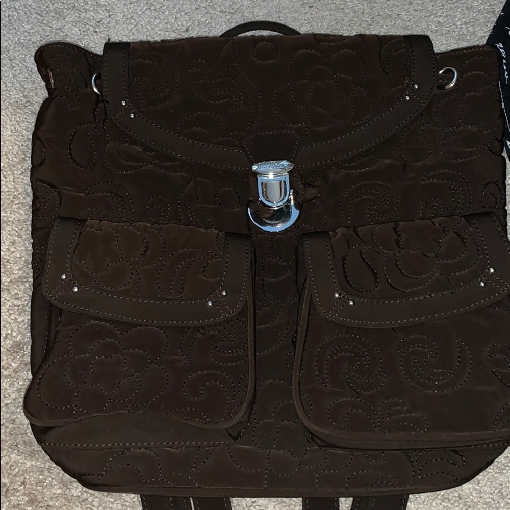 Vera Bradley dark brown backpack